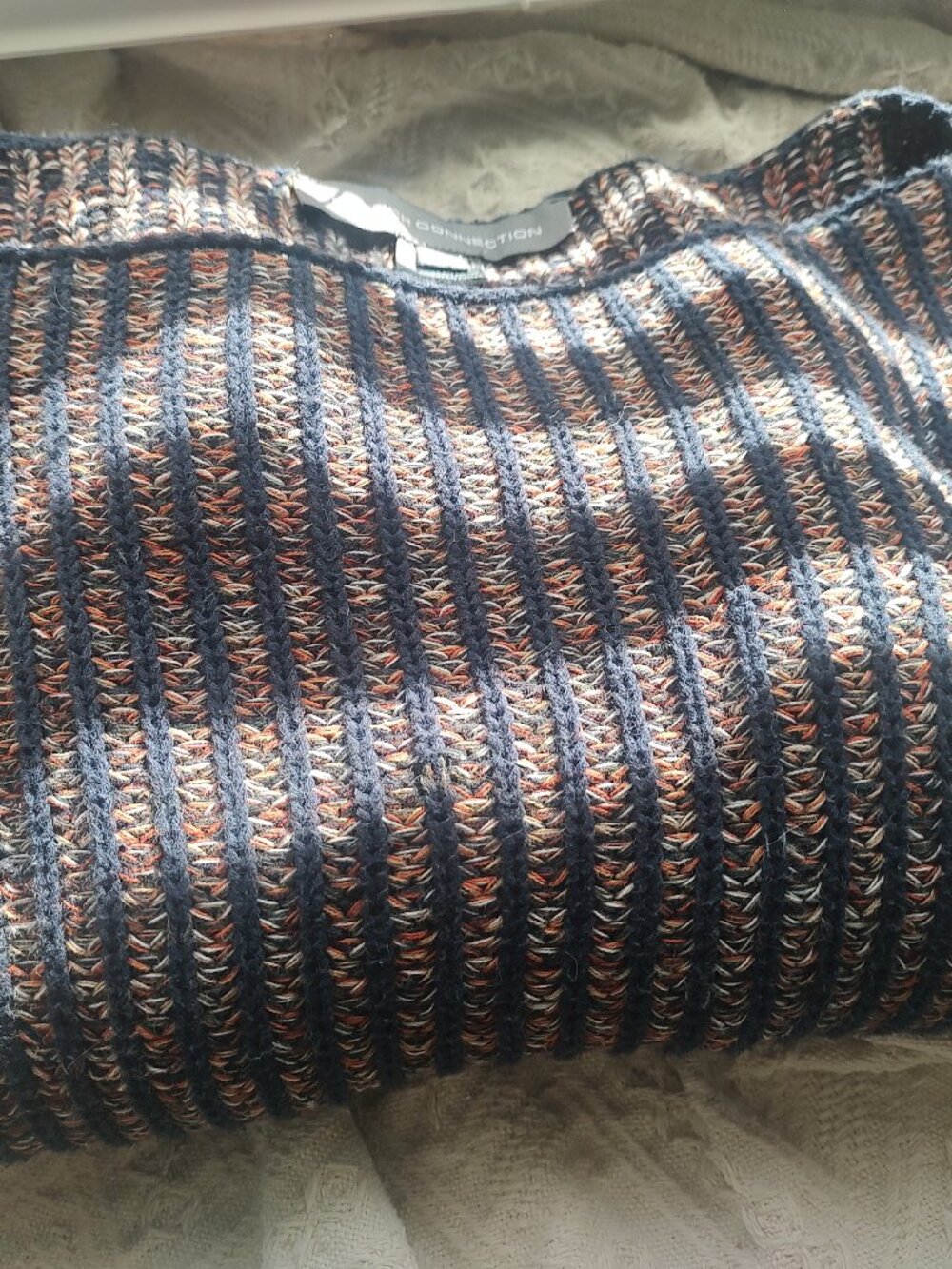 French Connection 100% Cotton Knit Off-the-shoulder Sweater
